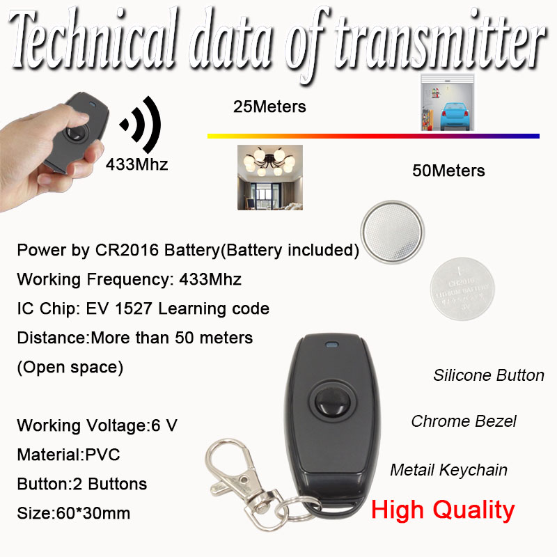 433Mhz Dc 3.6V 6V 12V 24V 1CH  - 433Mhz Receiver Module recensie en prijs