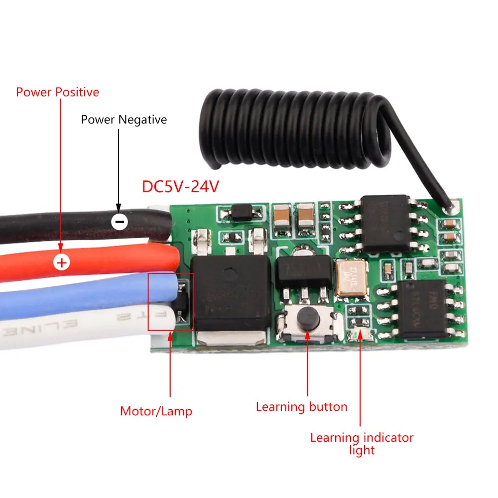 DC 3.7V-24V 433MHz Mini draadl - 433Mhz Receiver Module recensie en prijs
