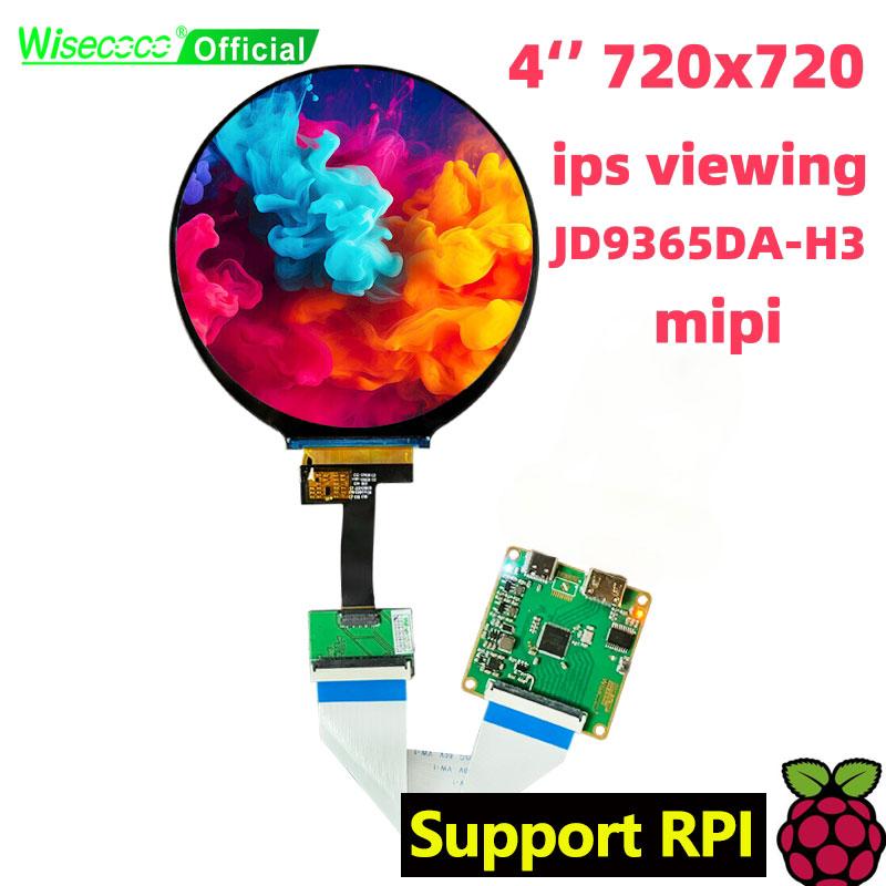 Wisecoco 4 inch rond LCD-scher - Home Automation Raspberry Pi recensie en prijs